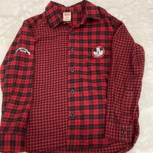 Disney Uniqlo Flannel Shirt Size 5 - 6